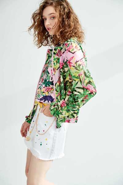 Rainforest totem cotton T-shirt
