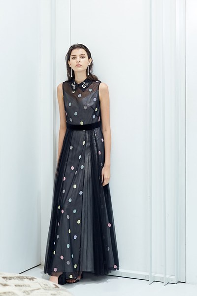 Luxury see-through lac dress
