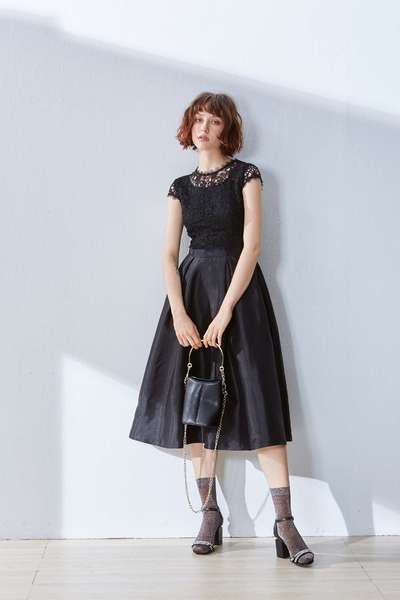Lace stitching gorgeous dress