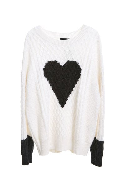 Heart pattern classic top